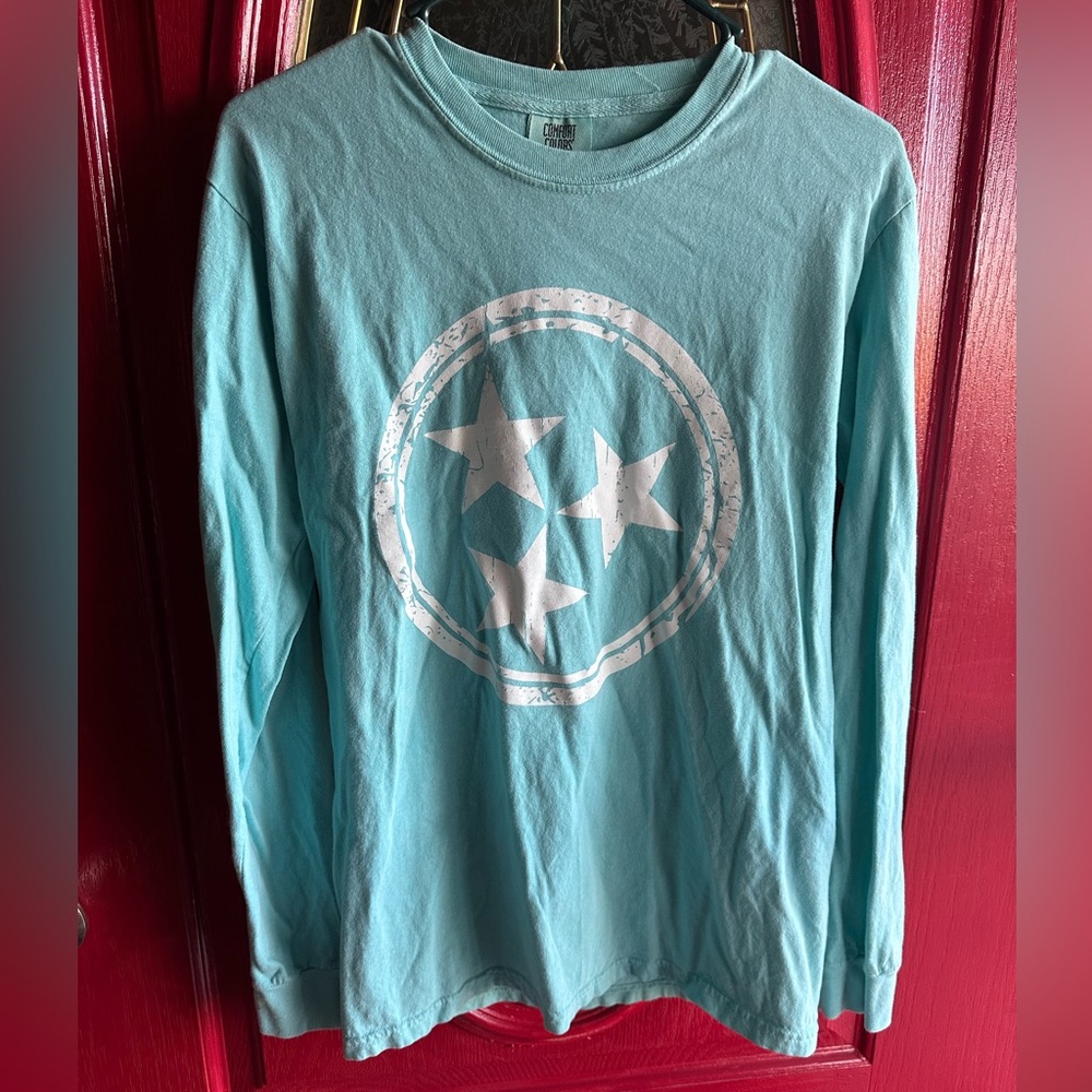 Turquoise Tennessee TriStar Long Sleeve Shirt